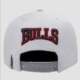 Pro Standard - Chicago Bulls Crest Emblem Wool Snapback Hat - Gray - BLVD
