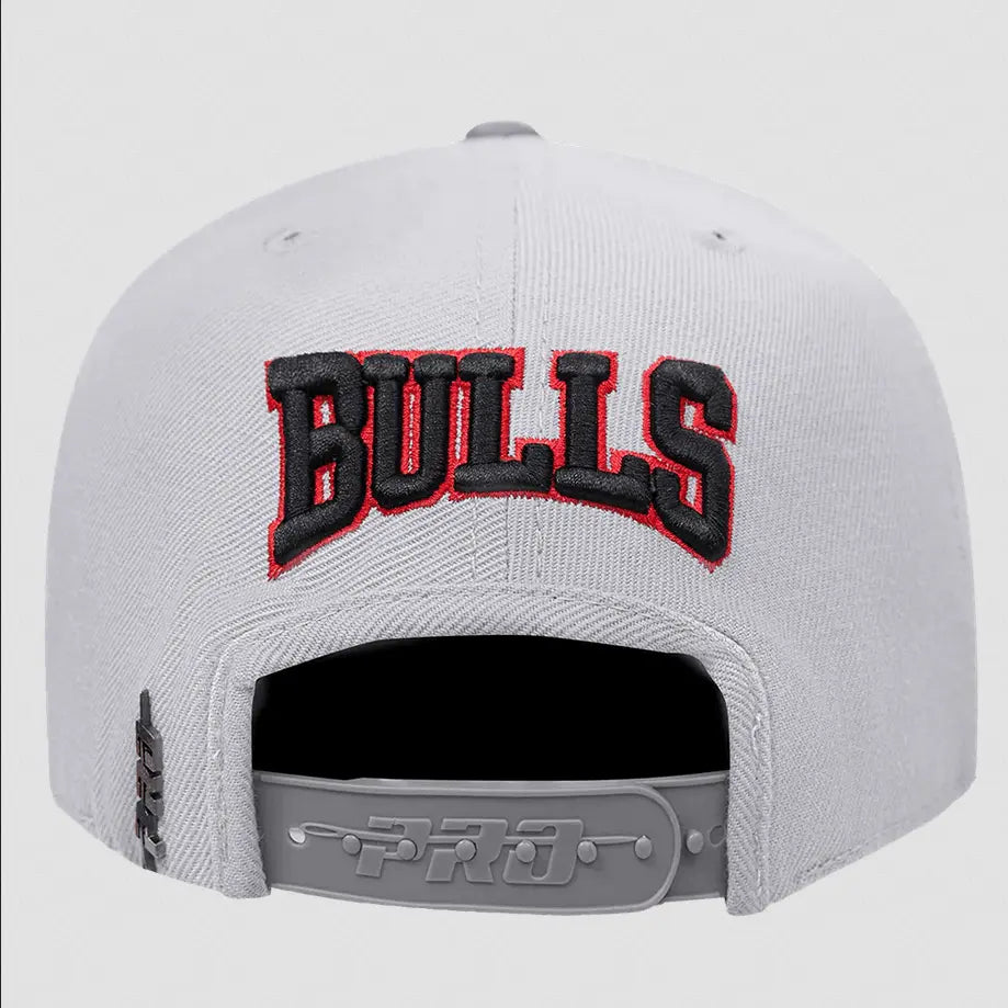 Pro Standard - Chicago Bulls Crest Emblem Wool Snapback Hat - Gray - BLVD