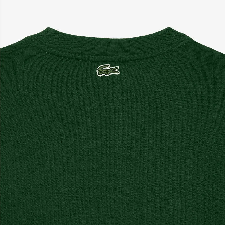 Lacoste Cotton Fleece Branded Sweatshirt - Green Navy 132 - BLVD