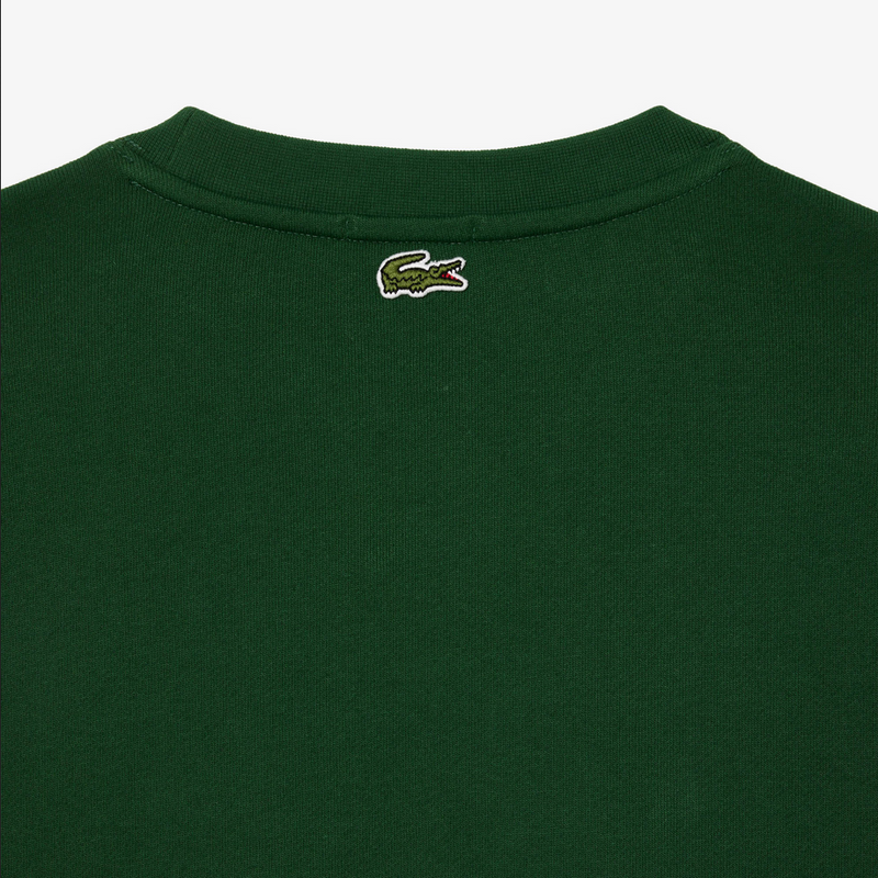 Lacoste Cotton Fleece Branded Sweatshirt - Green Navy 132