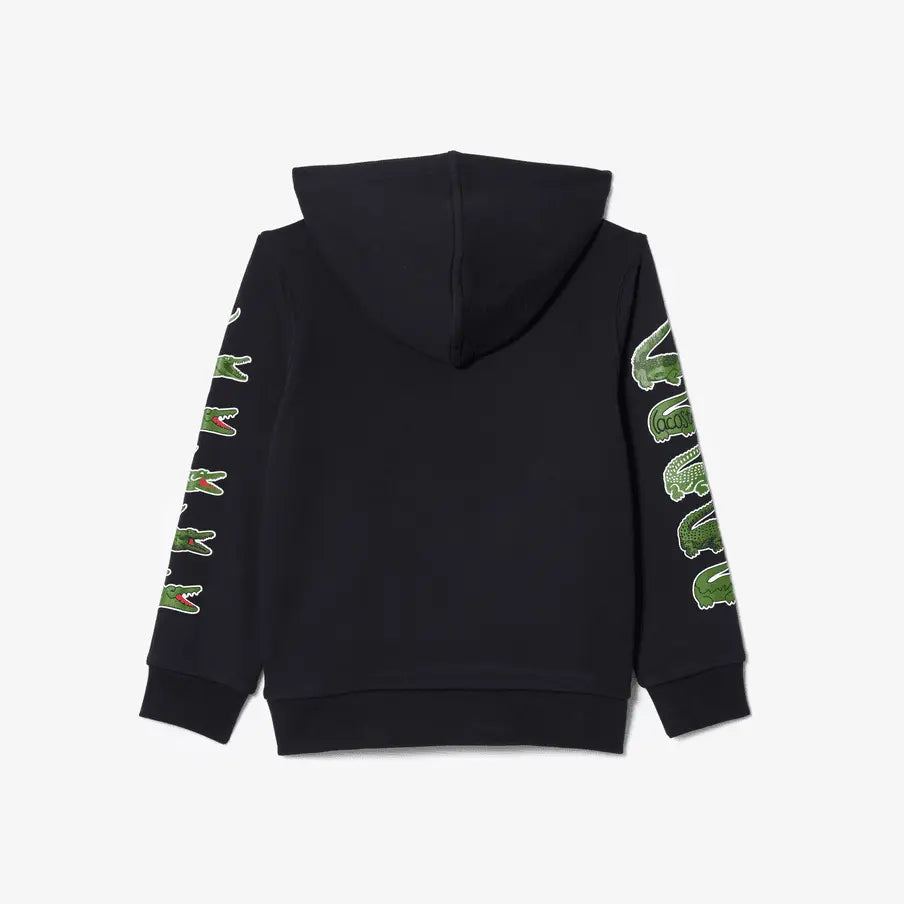 Lacoste Kids' Contrast Crocodile Hoodie - Navy Blue HDE - BLVD