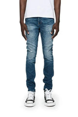 Purple Brand P001 Low Rise Skinny Jean One Year Worn - Indigo - P001-OYWD124 - BLVD
