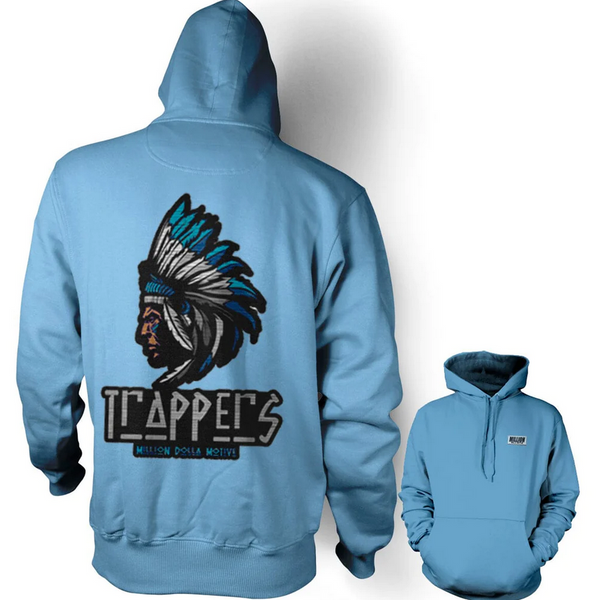 MDM Chenille Trappers Hoodie Sweatshirt - University Blue