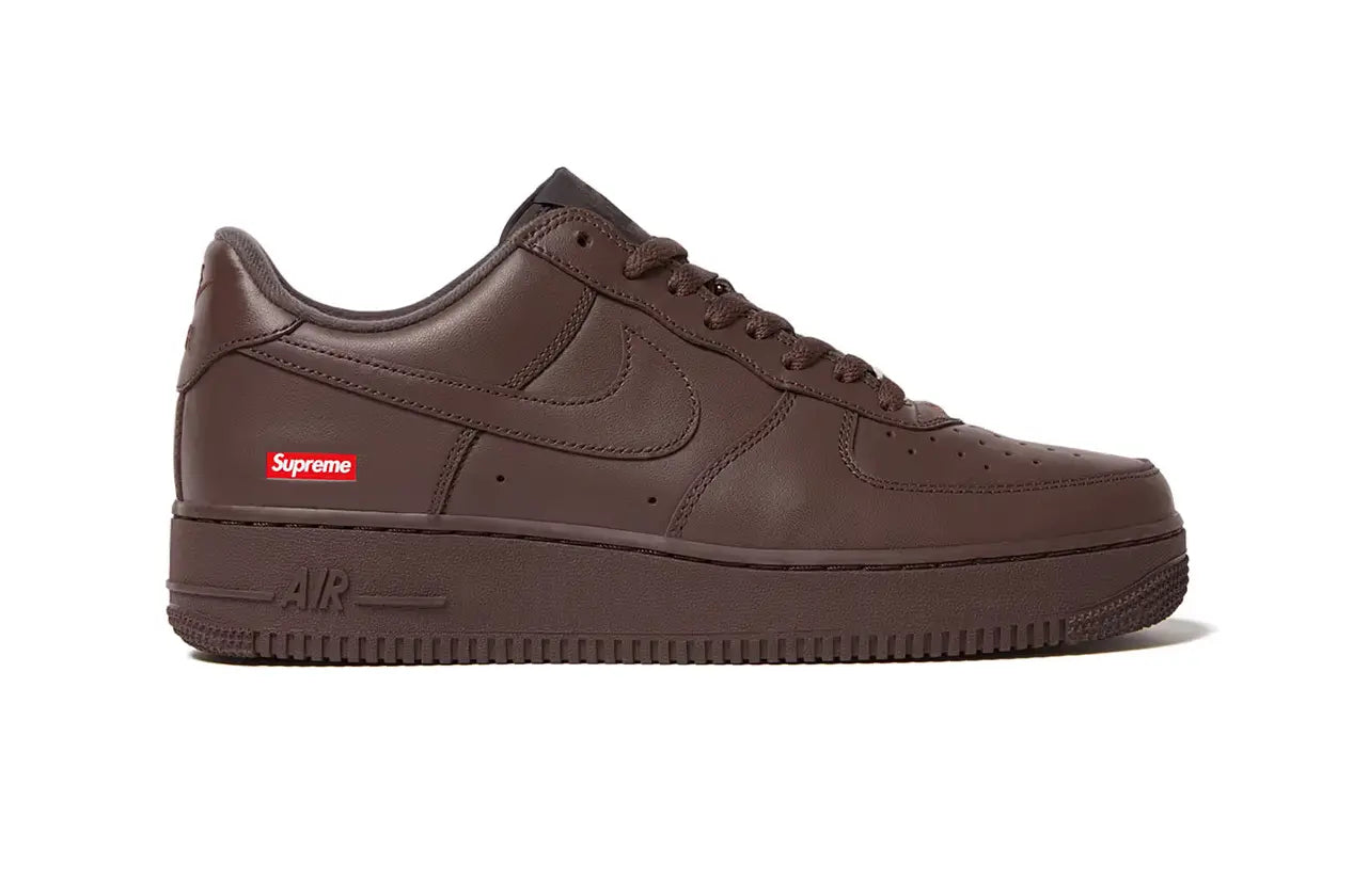 Nike X Supreme Air Force 1 Low "Mini Box Logo Baroque Brown" sneakers - BLVD