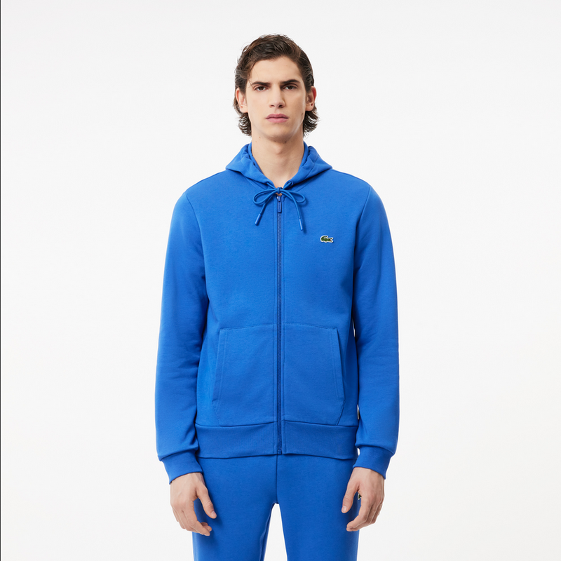 Lacoste Men's Fleece Zip-Up Hoodie & Tapered Fit Sweatpants Set - IXW Ladigue