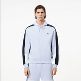 Lacoste Men's Colorblock Zip-Up Hoodie & Jogger Set - Light Blue Navy Blue White IHI - BLVD