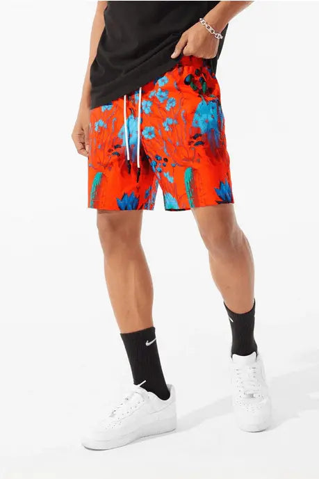 Jordan Craig - Retro - Ibiza Lounge Nylon Shorts - Shrooms - BLVD
