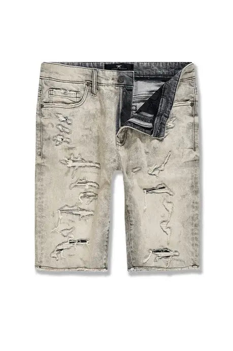 Jordan Craig - Arlington Denim Shorts - Bone White - BLVD