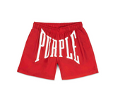 Purple Brand Uppercut All Around Shorts - Red - P504-PRUC224