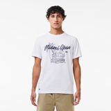 Lacoste Men's Miami Open Edition Ultra-Dry UV50 Sport Tennis T-Shirt - White