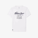 Lacoste Men's Miami Open Edition Ultra-Dry UV50 Sport Tennis T-Shirt - White - BLVD