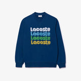 Lacoste Men's Washed Effect Ombré Print Sweatshirt - Blue HBM - BLVD