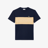 Lacoste Men's Colorblock Fleece T-shirt & Shorts Set - Navy Blue Beige IP7