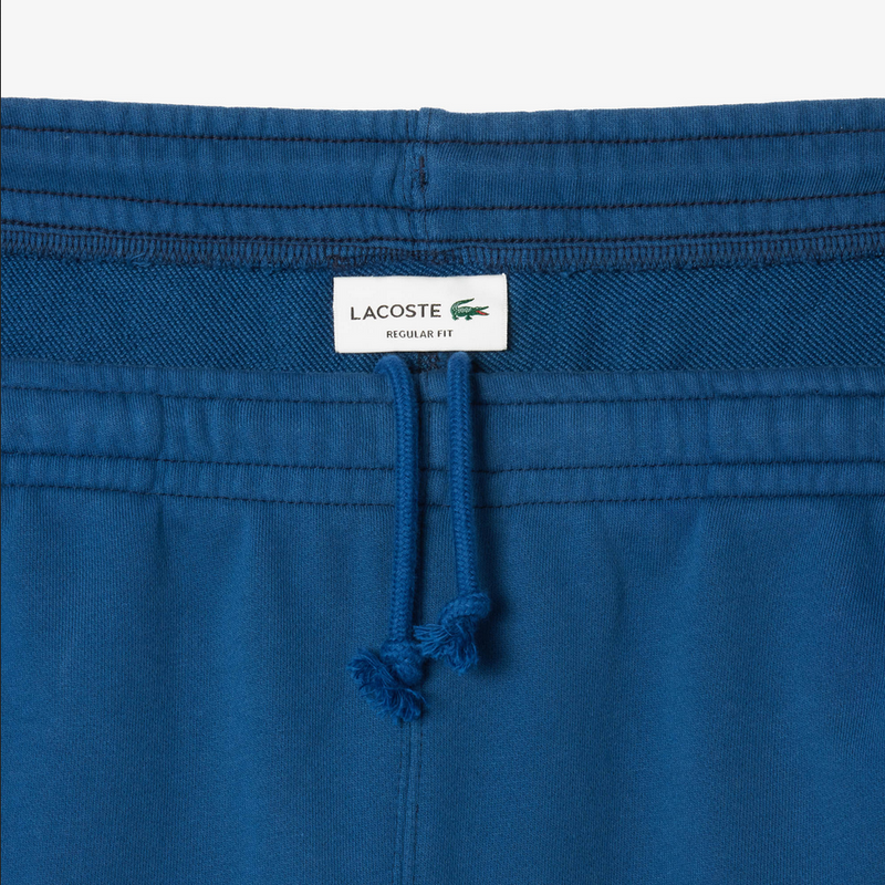 Lacoste Men's Washed Effect Printed  T-Shirt & Shorts Set - Blue HBM