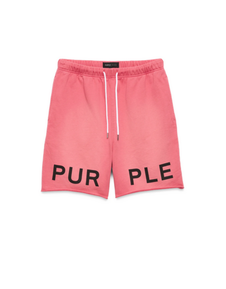 Purple Brand Wordmark Shorts - Pink - P446-PWMD324