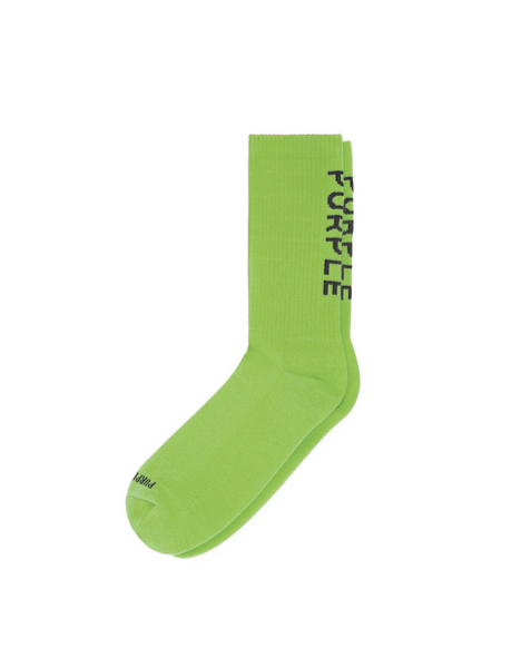 Purple Brand Core Crew Socks -  Green
