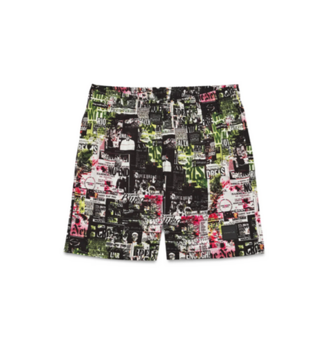 Purple Brand The News All Around Shorts - All Over Print - P504-PNBB324