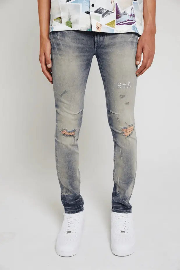 RTA Clayton Skinny Jean | Worn Out Blue - BLVD