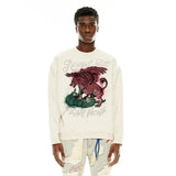 Cult Of Individuality -  Crew Neck Fleece "Respect All" in Winter White - BLVD