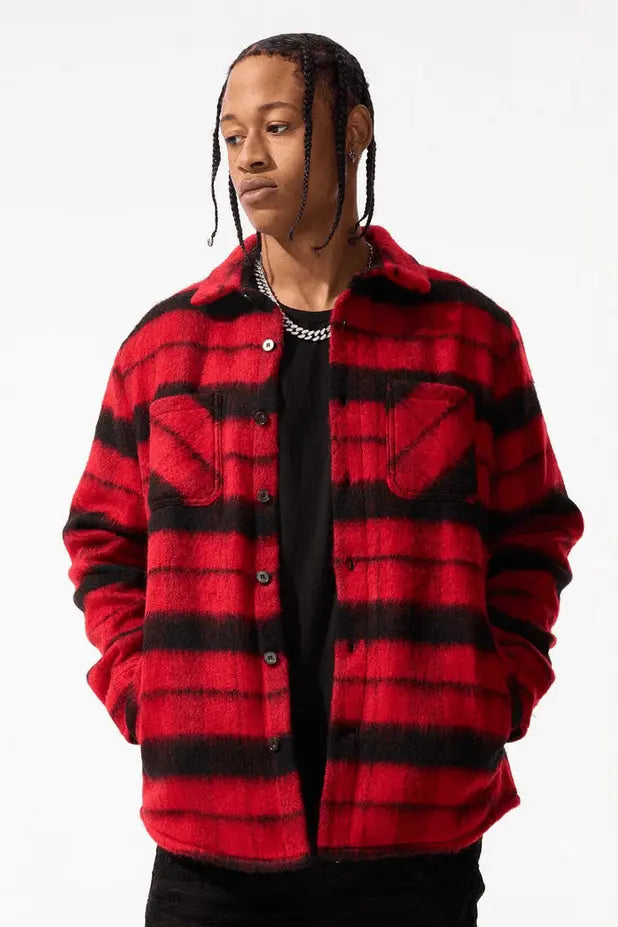 Jordan Craig Vandal Flannel Shacket - Buffalo Plaid - BLVD