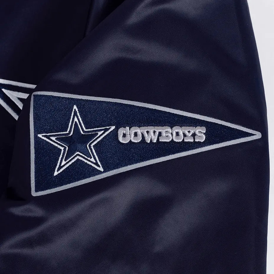 Pro Standard - Dallas Cowboys Sublimated Men's Satin Jacket- Midnight Sky - BLVD