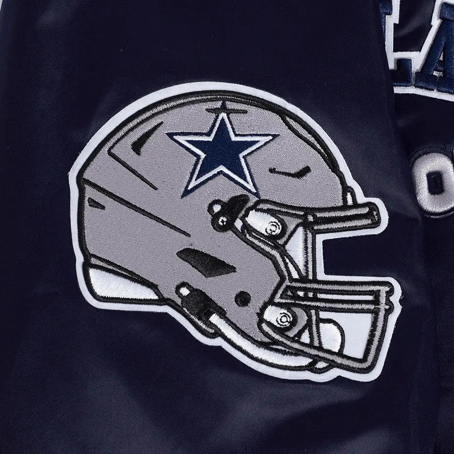 Pro Standard - Dallas Cowboys Sublimated Men's Satin Jacket- Midnight Sky - BLVD