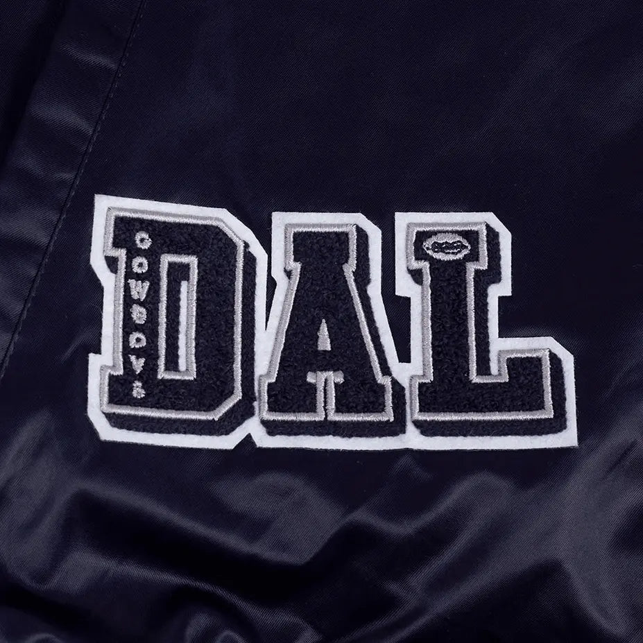 Pro Standard - Dallas Cowboys Sublimated Men's Satin Jacket- Midnight Sky - BLVD