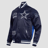 Pro Standard - Dallas Cowboys Sublimated Men's Satin Jacket- Midnight Sky - BLVD