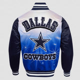 Pro Standard - Dallas Cowboys Sublimated Men's Satin Jacket- Midnight Sky - BLVD
