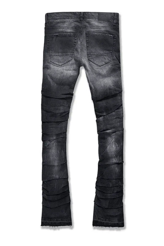 Jordan Craig Martin Stacked - Ripple Effect Denim - Black Shadow - BLVD