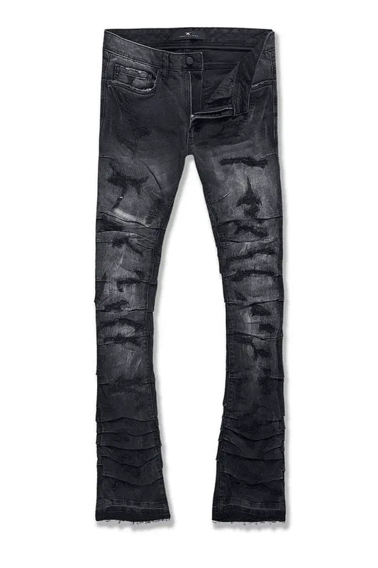 Jordan Craig Martin Stacked - Ripple Effect Denim - Black Shadow - BLVD