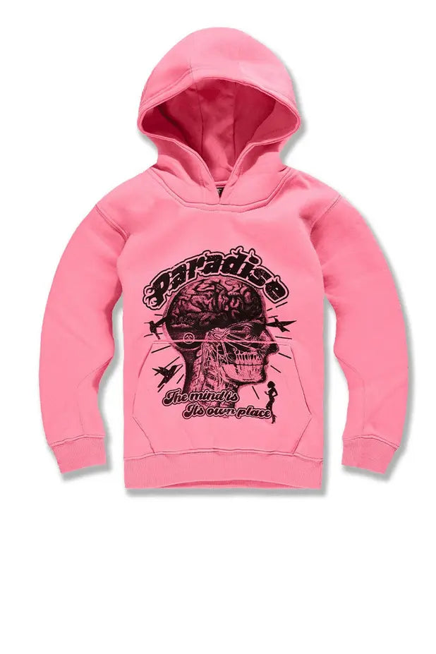 Jordan Craig - Kids Cranial Paradise Pullover Hoodie - Pink - BLVD