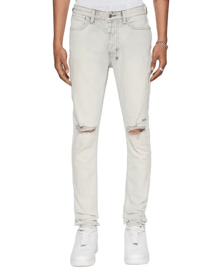 Ksubi Men's - Van Winkle White Snow - Light Grey - BLVD
