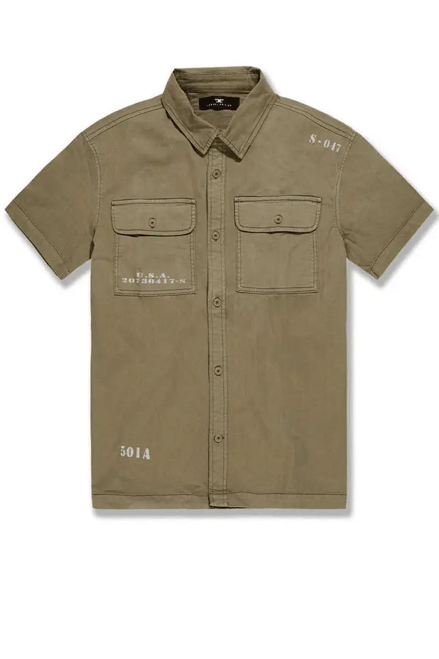 Jordan Craig - Infantry Division S/S Work Shirt - Olive - BLVD