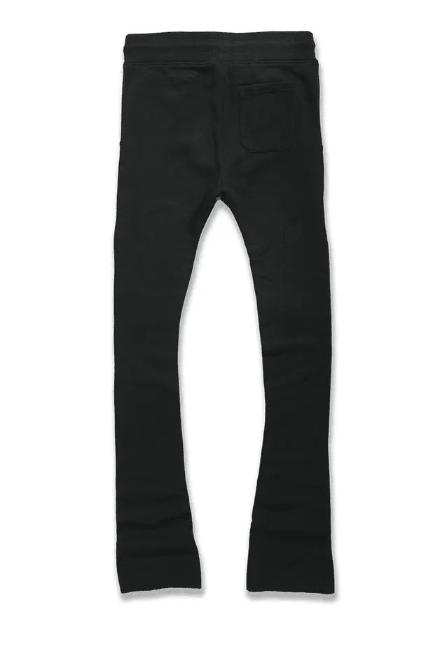 Jordan Craig Uptown Stacked Sweatpants - Black - BLVD