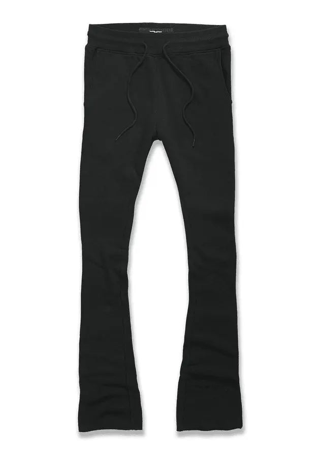 Jordan Craig Uptown Stacked Sweatpants - Black - BLVD