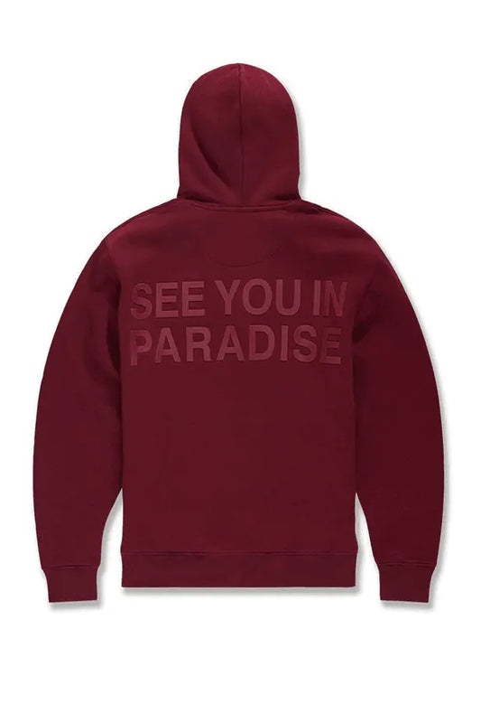 Jordan Craig - Paradise Tonal Pullover Hoodie - Wine - BLVD