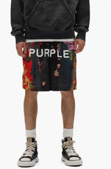 Purple Brand - Abstract All Around Shorts - Multicolor - P504-PMAB225 - BLVD