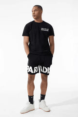 Jordan Craig Men - Paradise T-Shirt & Knit Shorts Set - Black - BLVD