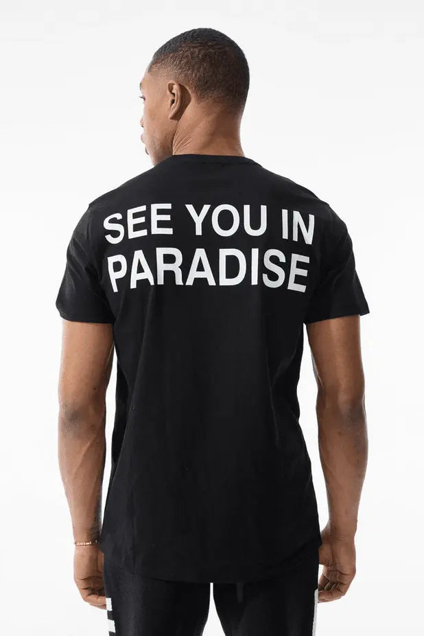 Jordan Craig Men - Paradise T-Shirt & Knit Shorts Set - Black - BLVD