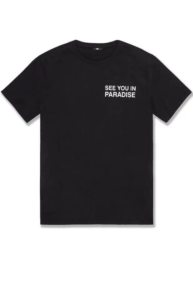 Jordan Craig Men - Paradise T-Shirt & Knit Shorts Set - Black - BLVD