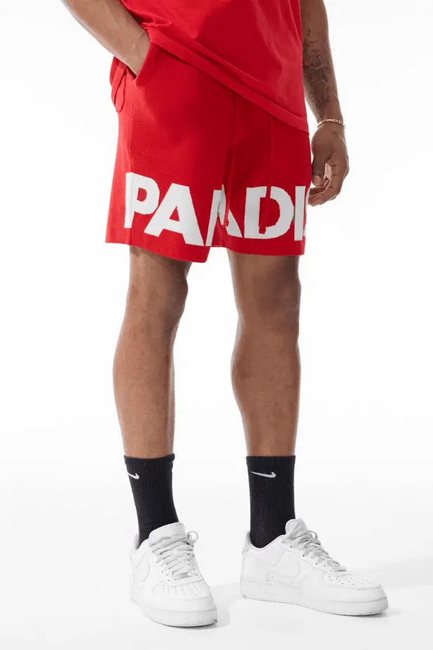 Jordan Craig Men - Paradise T-Shirt & Knit Shorts Set - Red - BLVD