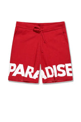 Jordan Craig Men - Paradise T-Shirt & Knit Shorts Set - Red - BLVD