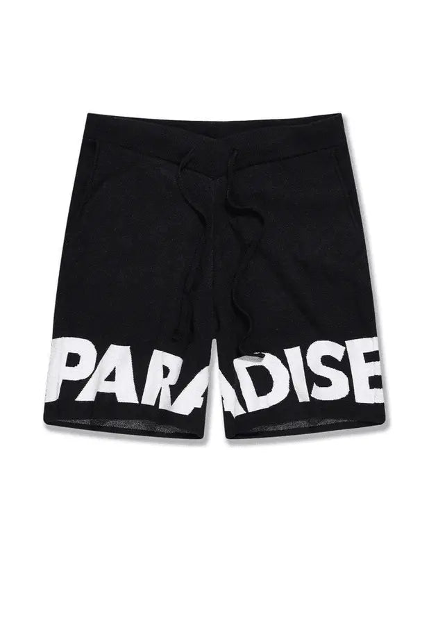 Jordan Craig Men - Paradise T-Shirt & Knit Shorts Set - Black - BLVD