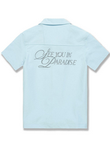 Jordan Craig - Kids Oakland Mechanic S/S Shirt & Shorts Set - Sky Blue Jordan Craig