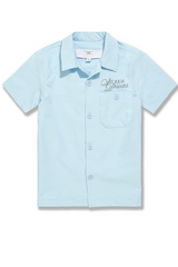 Jordan Craig - Kids Oakland Mechanic S/S Shirt & Shorts Set - Sky Blue Jordan Craig