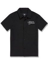 Jordan Craig - Kids Oakland Mechanic S/S Shirt & Shorts Set - Black Jordan Craig