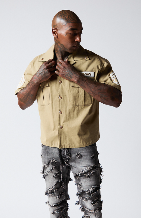 Valabasas - "The Rebel" Khaki Button Up Valabasas