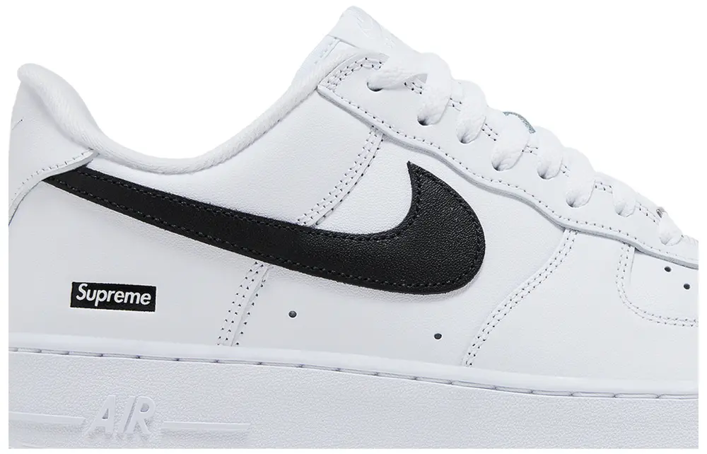 Nike Supreme x Air Force 1 Low 'Box Logo - White Black Sneakers