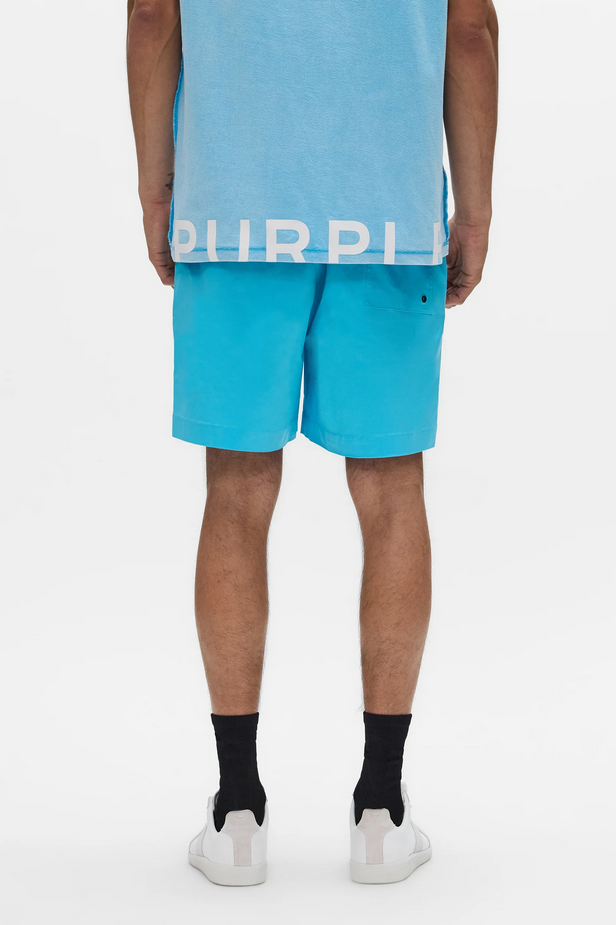 Purple Brand - Wordmark Cut All Around Short - Blue - P504-PCRS226